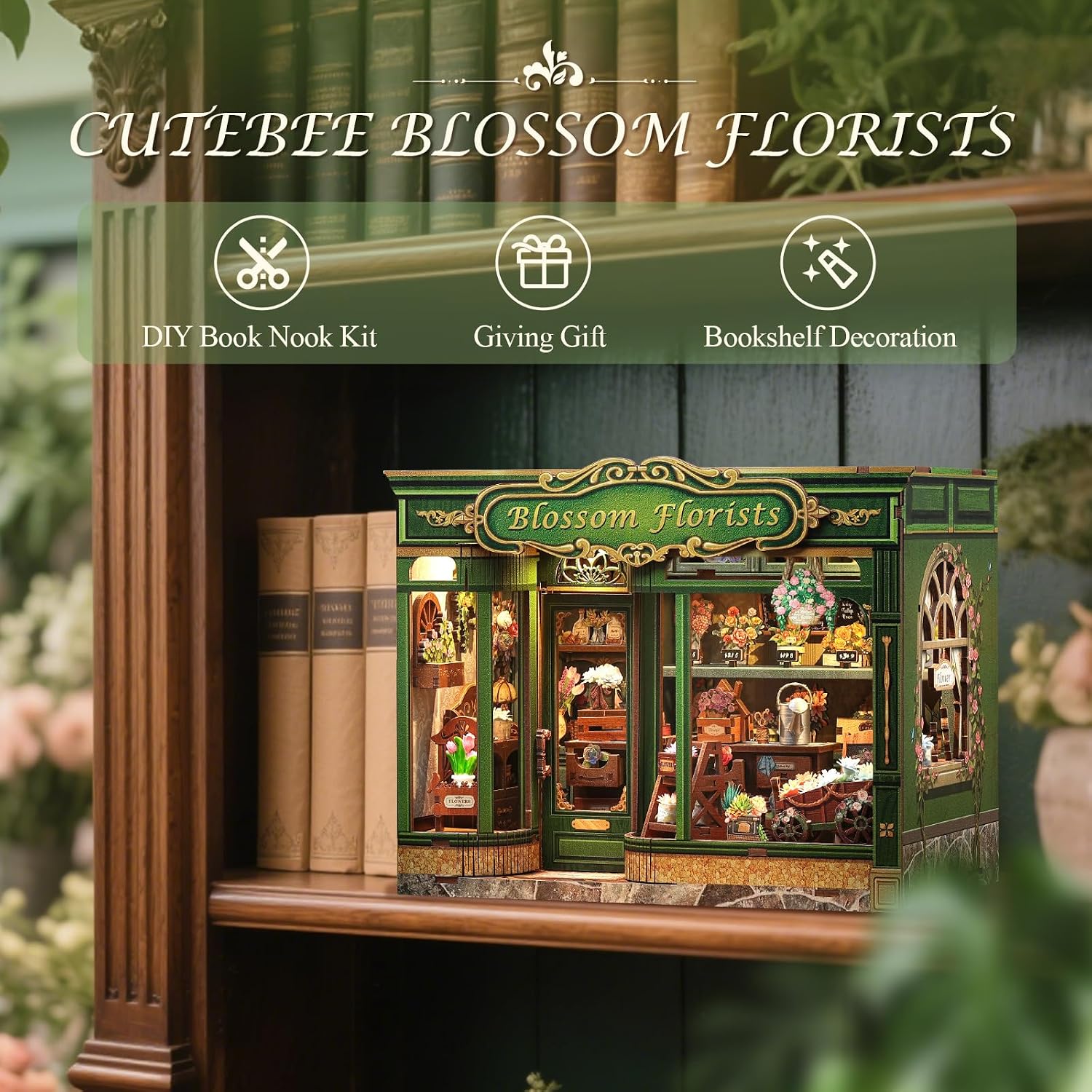 Thumbnail 6 de CUTEBEE Kit Rincón de Libros Casa en Miniatura