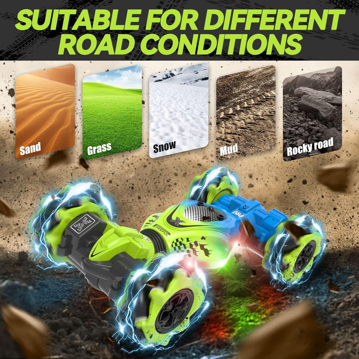 Thumbnail 5 de Dysaim Gesture RC Car: Hand-Controlled Stunt Car for 6–12 Year Olds