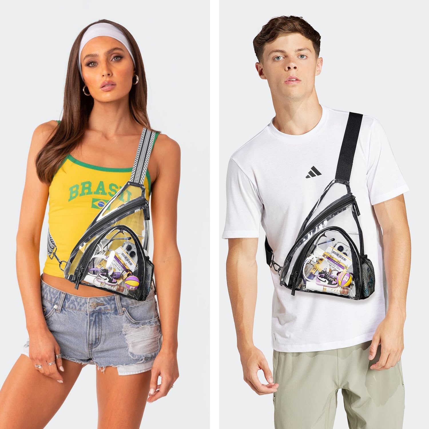 Thumbnail 2 de LATMAP 7L Clear Waist Bag (Belt Bag/Crossbody) for Travel, Stadium Events & Daily Use