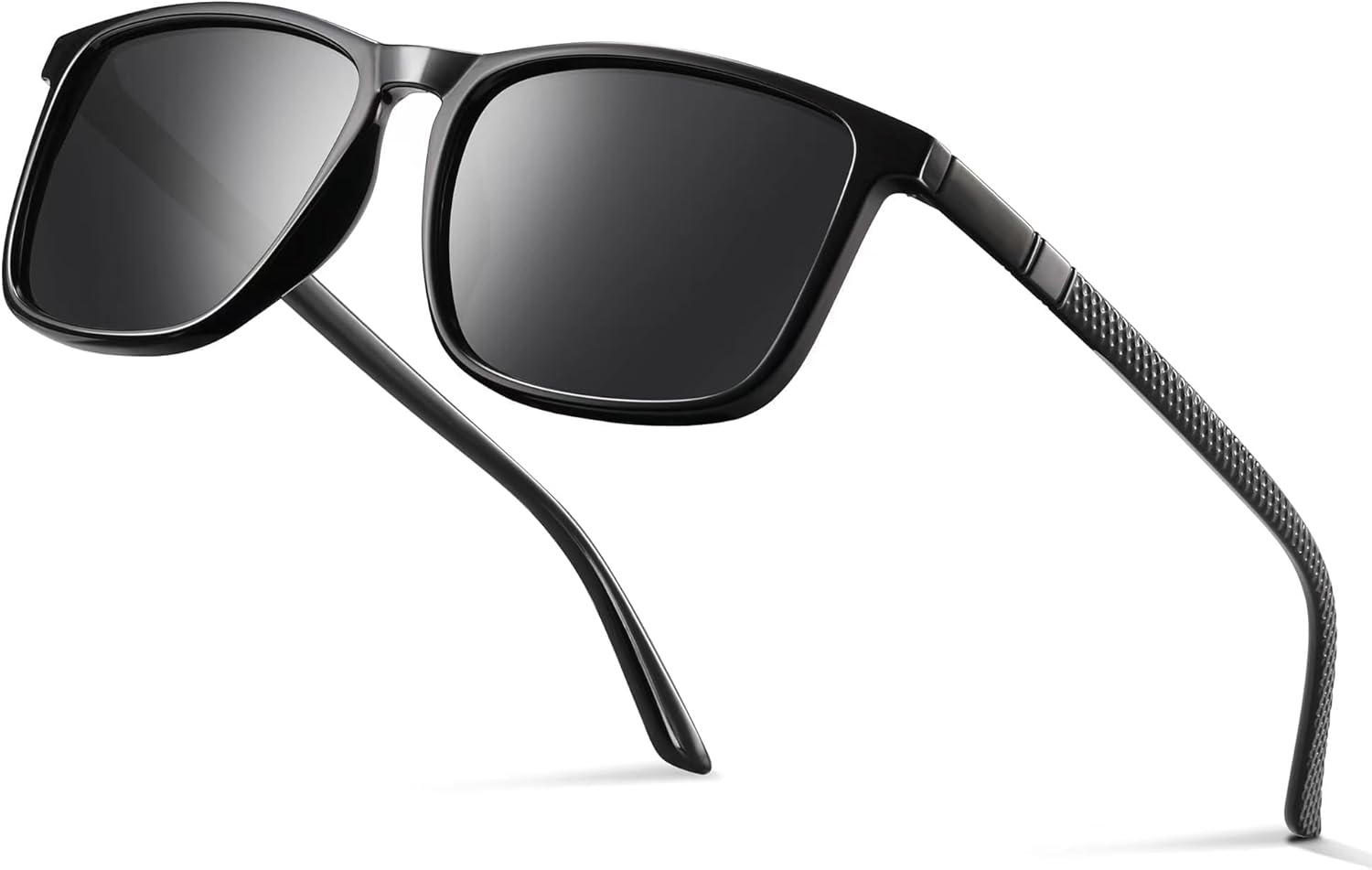 Detalle de Occhsouo Polarisiert Sonnenbrille – UV400 Schutz, TR90 Leichtgewicht, CAT 3, Schwarz