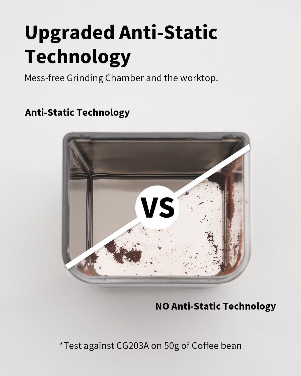 Thumbnail 4 de SHARDOR Professional Conical Burr Coffee Grinder with 48 Grind Settings, Precision Timer, Anti-Static Technology (Black)