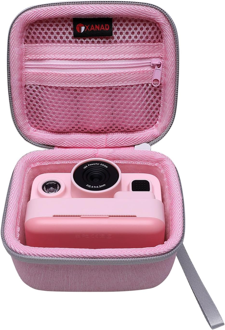 Thumbnail 1 de XANAD Kinderkamera Tasche für Sofortbildkameras – wasserdichte, stoßfeste Schutzhülle mit Thermodruckpapier-Fach (Rosa)