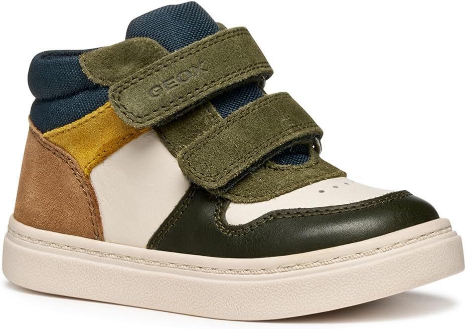 Detalle 2 de Geox B Nashik Boy BasketGarçon : Chaussure légère avec système Zero Shock et enfilage rapide