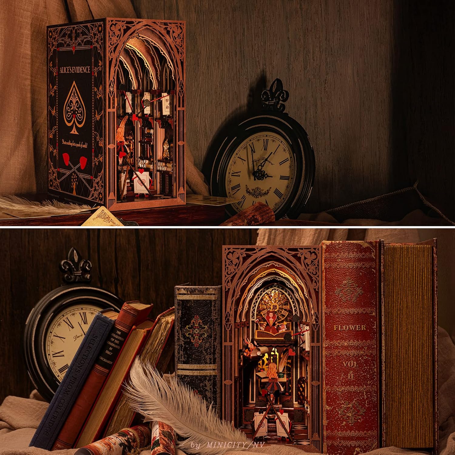 Thumbnail 4 de Book Nook Kit DIY Miniature Dollhouse