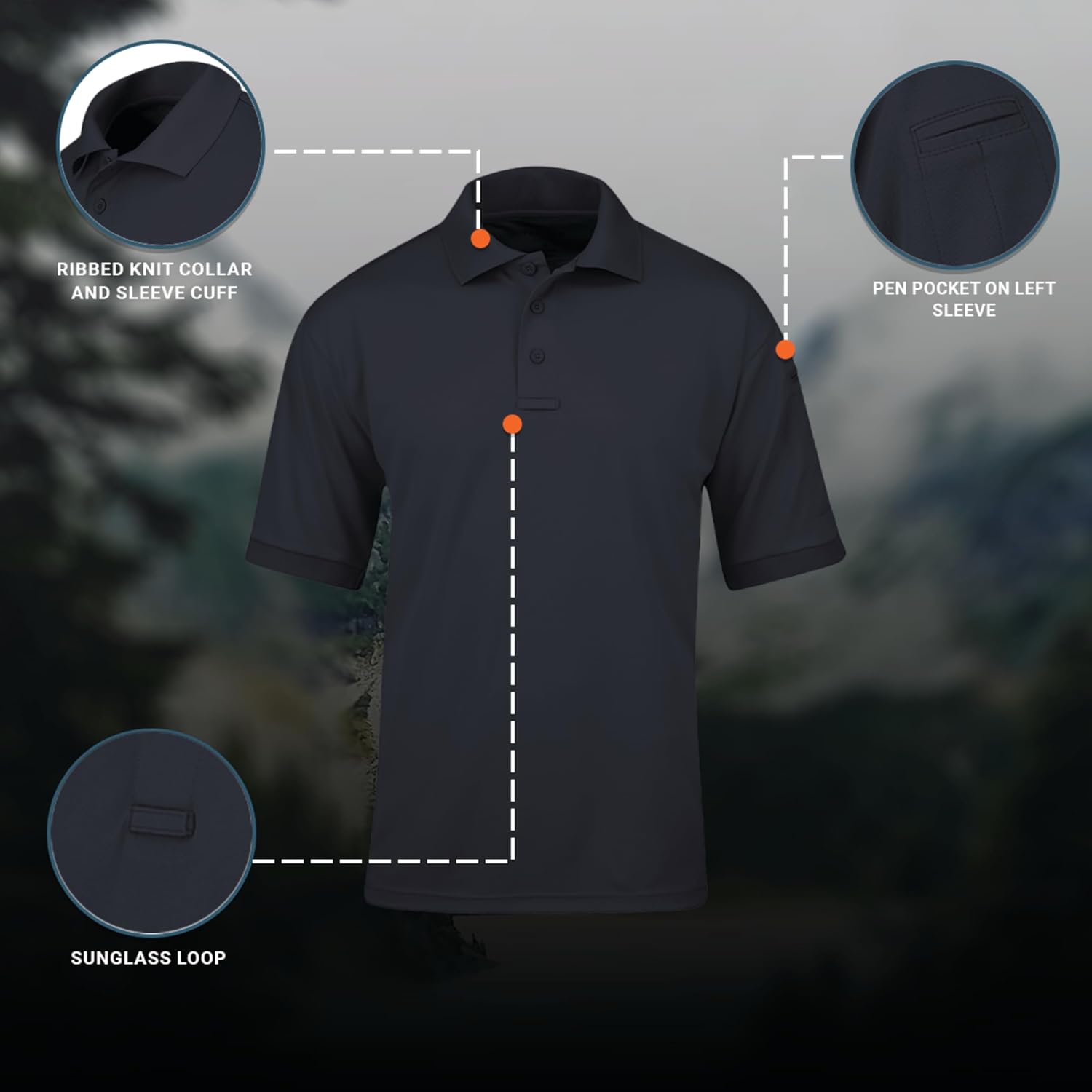 Thumbnail 4 de Propper Uniform – męska koszulka polo z krótkim rękawem, klasyczny krój do 8XL