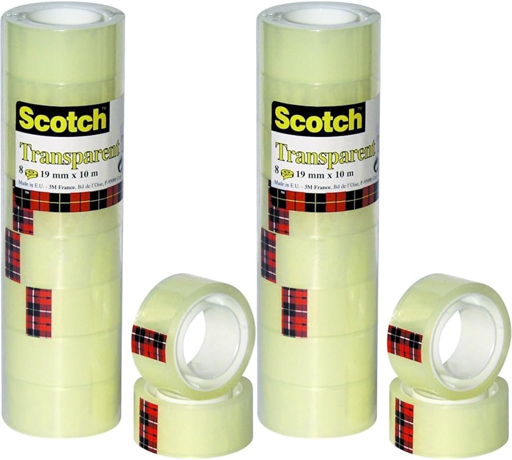 Thumbnail 5 de Scotch 550 Nastro Trasparente 19mm x 33m 8 rotoli