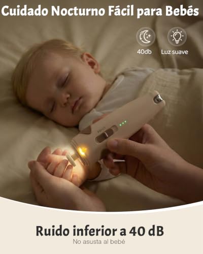 Detalle de Lictin Kit Higiene Bebe-25 en 1 Ecargable Lima Electrica Uñas Bebe Set