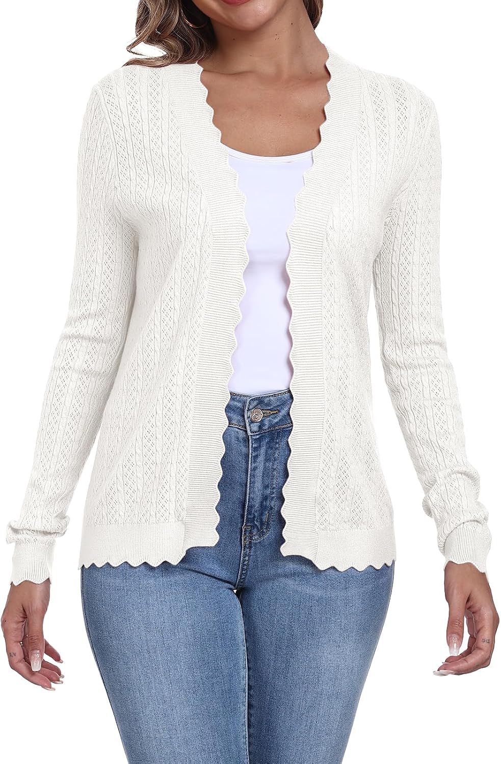 Thumbnail 1 de YUNDAI womens cardigan knit shrug, V-neck