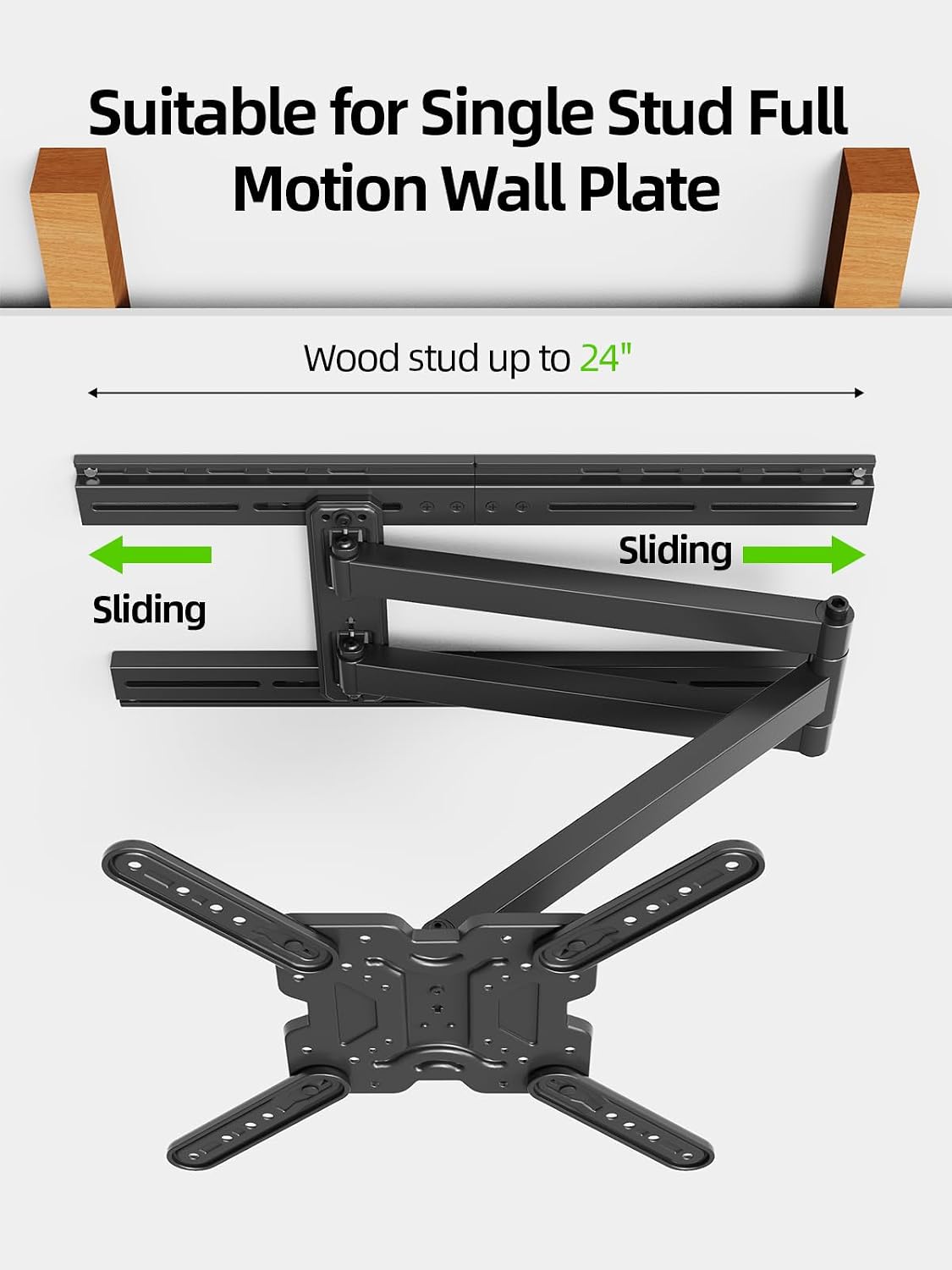 Thumbnail 6 de USX MOUNT XAS702 TV Mount Extension Bracket, 16–24-Inch Wood Studs