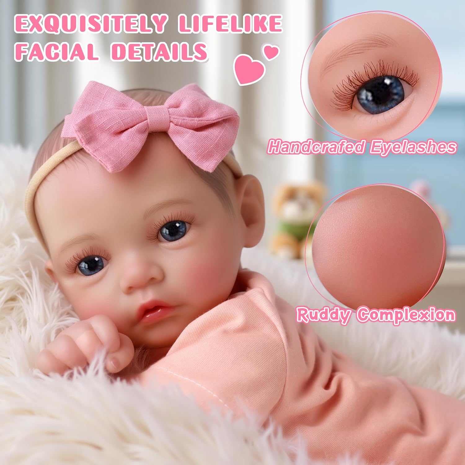 Thumbnail 1 de JIZHI Reborn Babies Dolls 17 Inch Realistic Newborn Girl – A Gentle, Poseable Companion for Creative Play