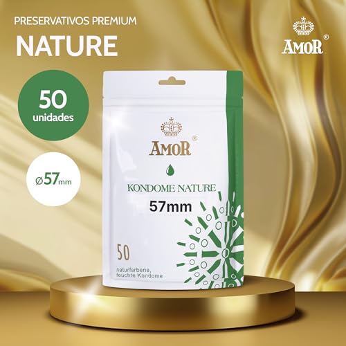 Detalle 2 de Préservatifs AMOR NATURE Premium, 50 pièces, Ø 57 mm ⚙