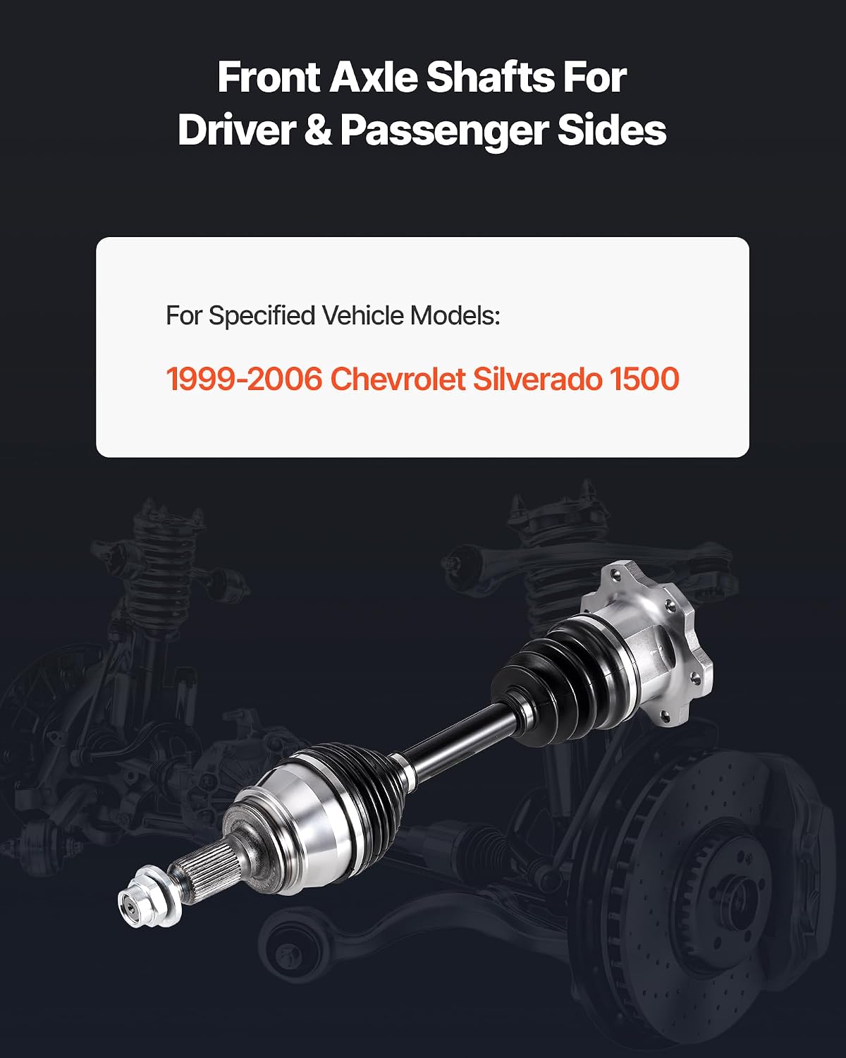 Detalle 2 de VEVOR CV axle assembly for 1999–2006 Chevrolet Silverado 1500