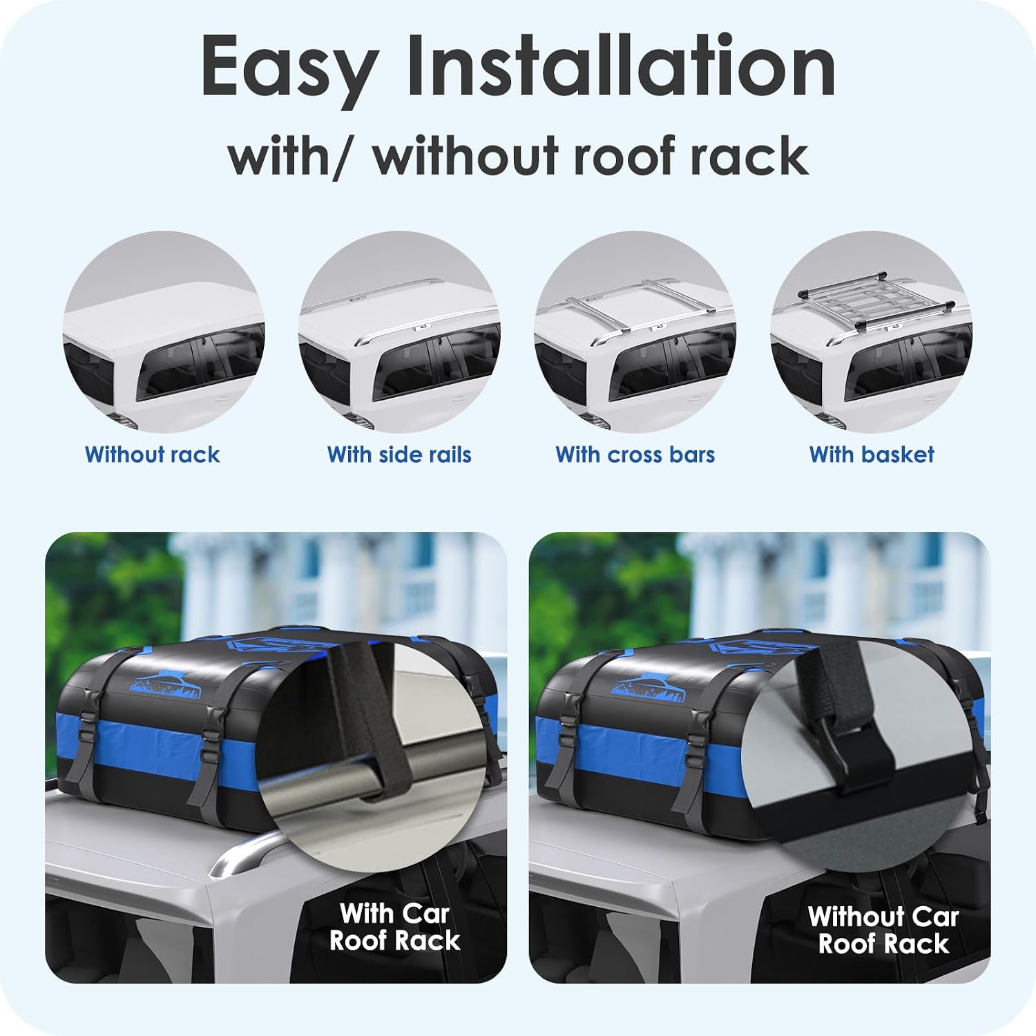 Thumbnail 5 de Rymopuey Roof Bag 20 cubic ft car roof box