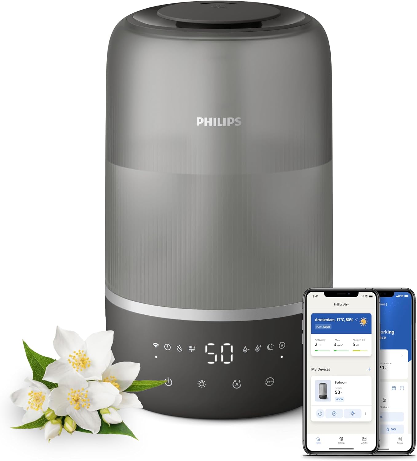Detalle de Philips Smart Humidifier Luftbefeuchter 41 m² 🏠