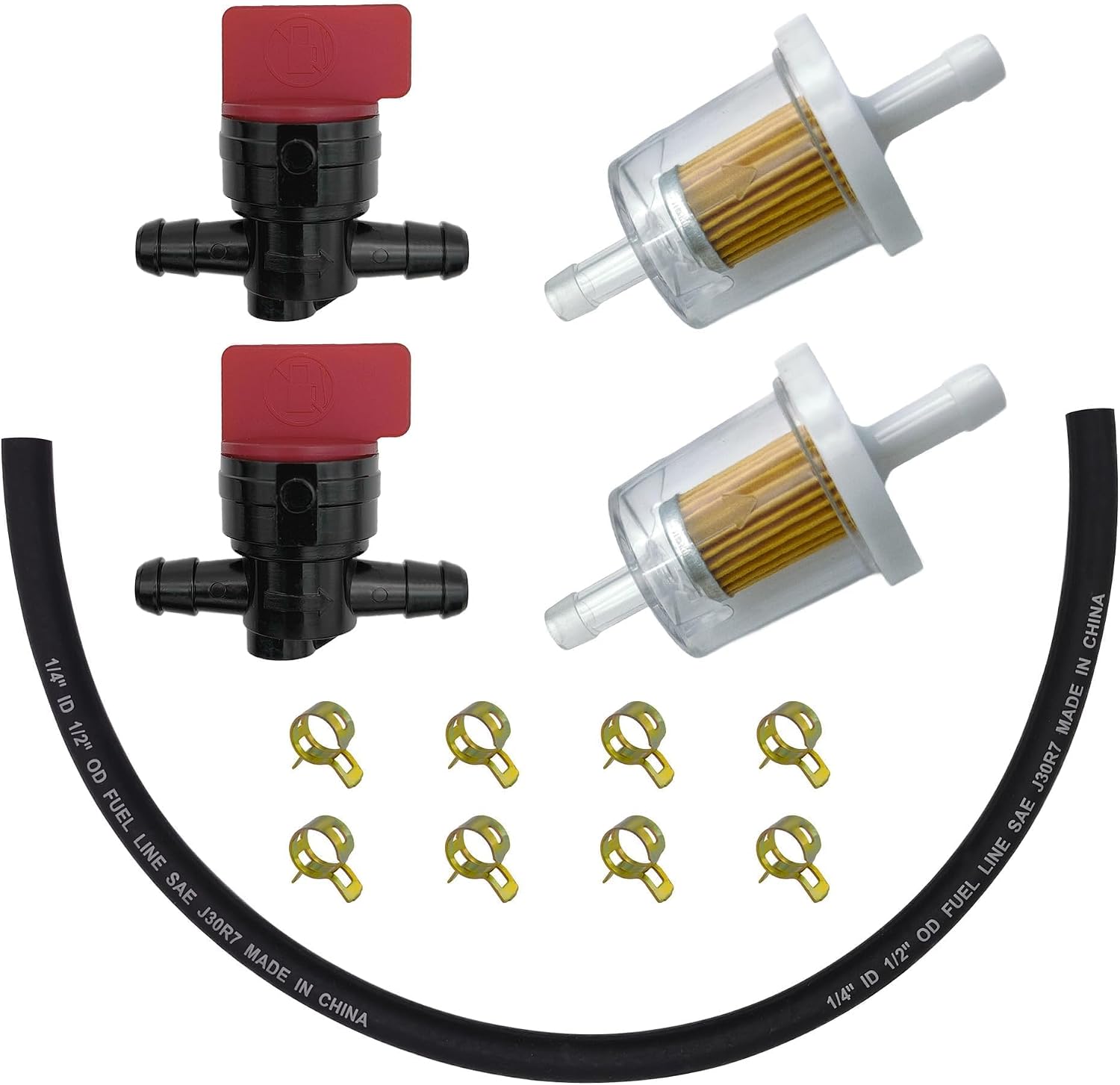 Thumbnail 6 de Strongthium 6mm Fuel Line Hose Kit for Briggs & Stratton Small Engines (1M Hose) + Filter, Valve & Clamps