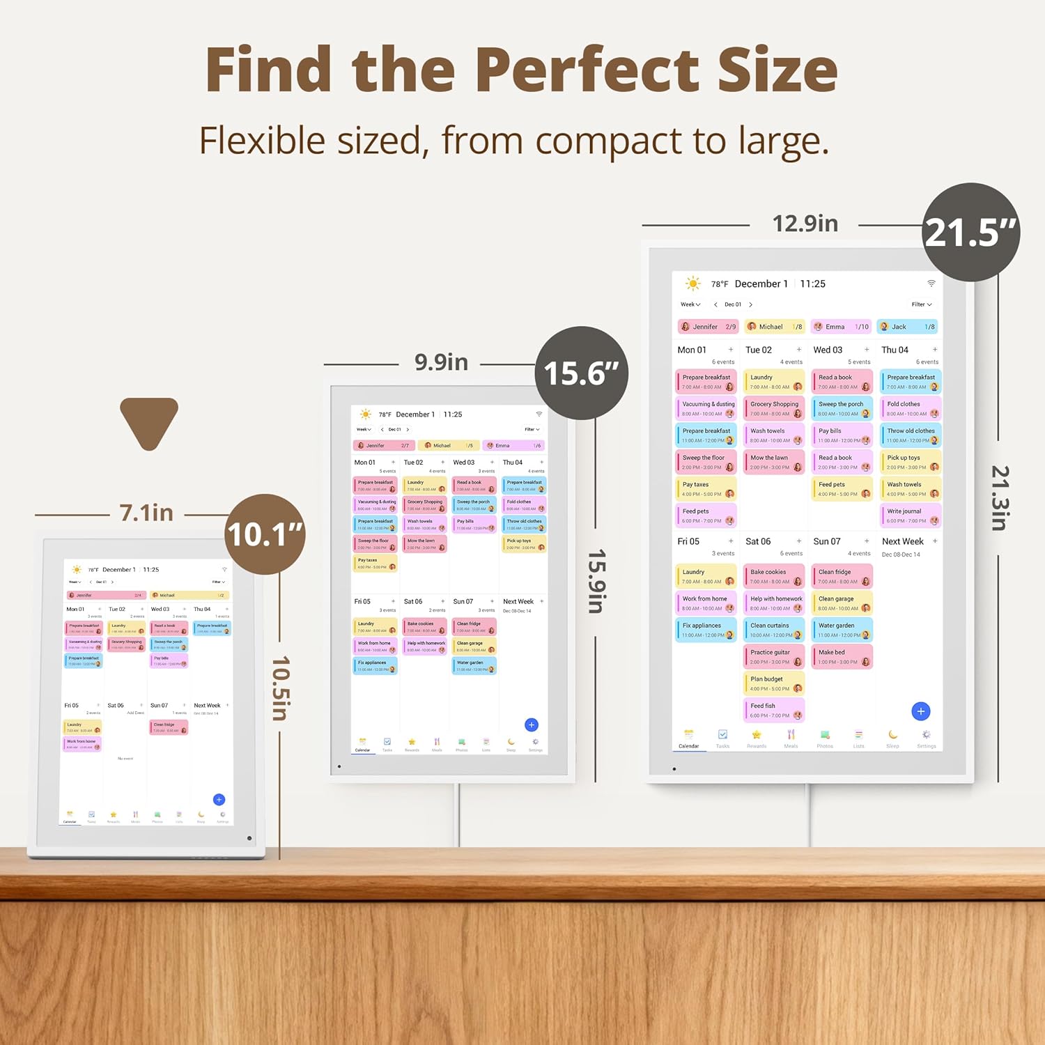 Thumbnail 6 de Dragon Touch Calendar 10.1" digital calendar 1080P