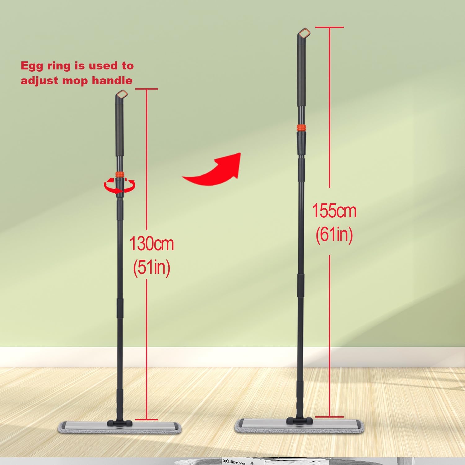Detalle 2 de Microfibre flat mop, 18-inch