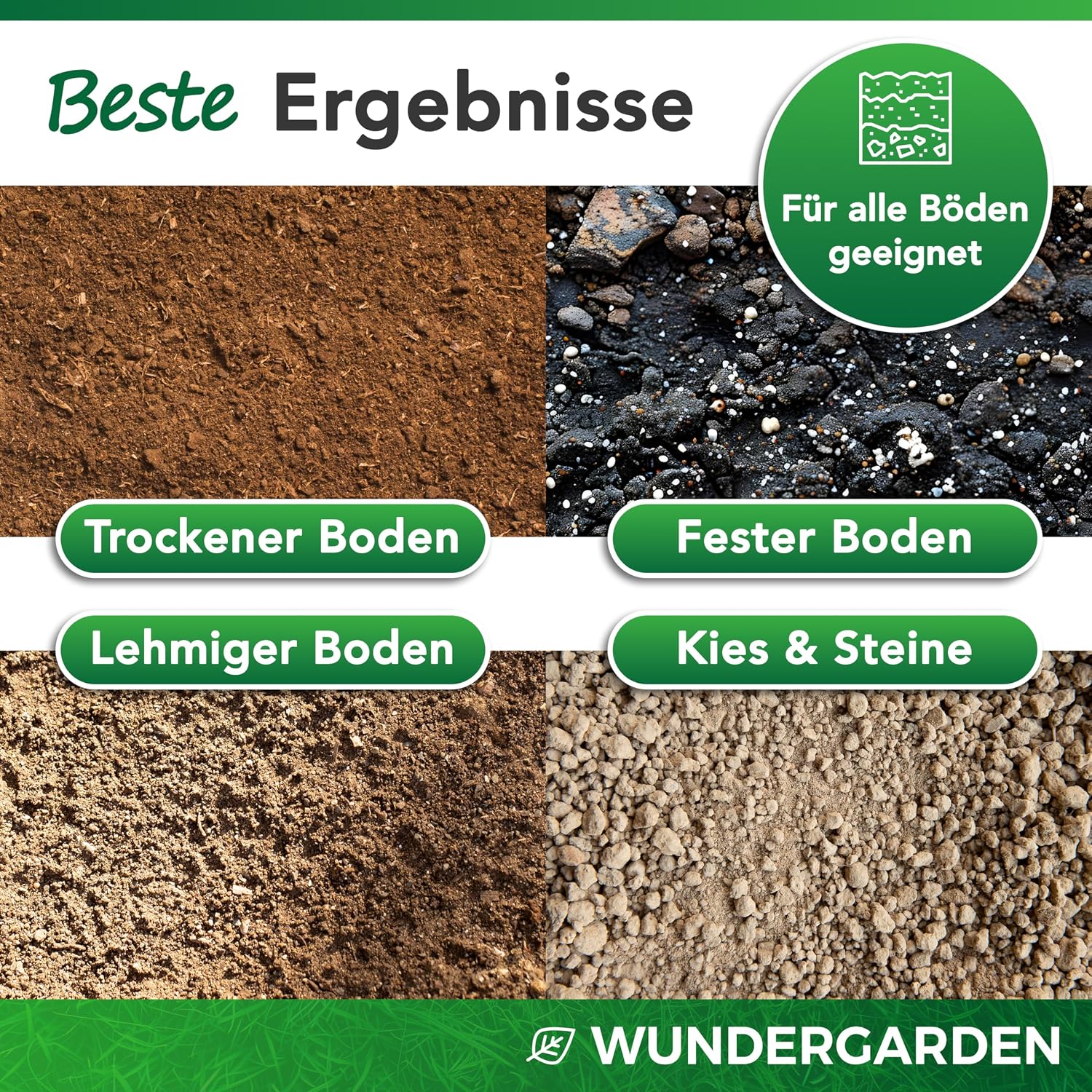 Detalle 2 de WUNDERGARDEN Erdanker 150x25 mm für Unkrautvlies