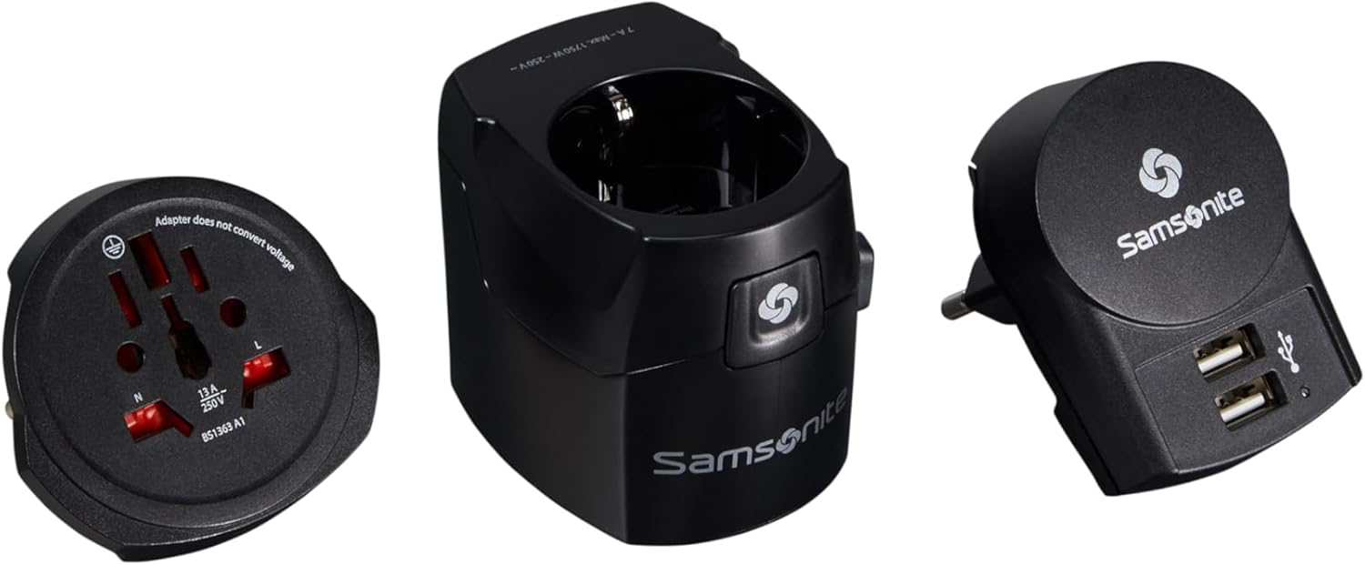Thumbnail 3 de Samsonite World Adaptor Pro 3-P+USB – Reiseadapter, Schwarz