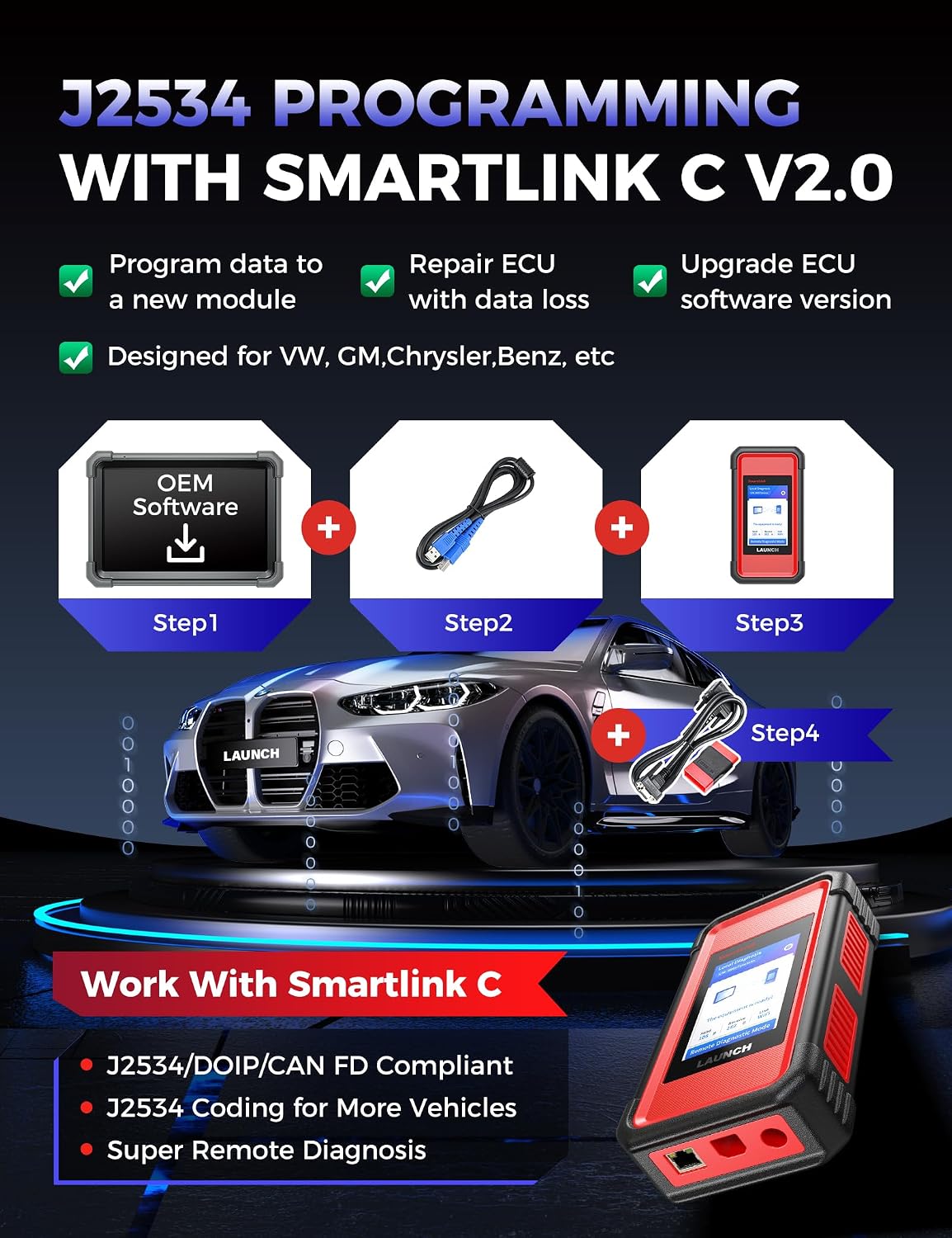 Detalle 2 de LAUNCH X431 PRO3 V+ Elite J2534