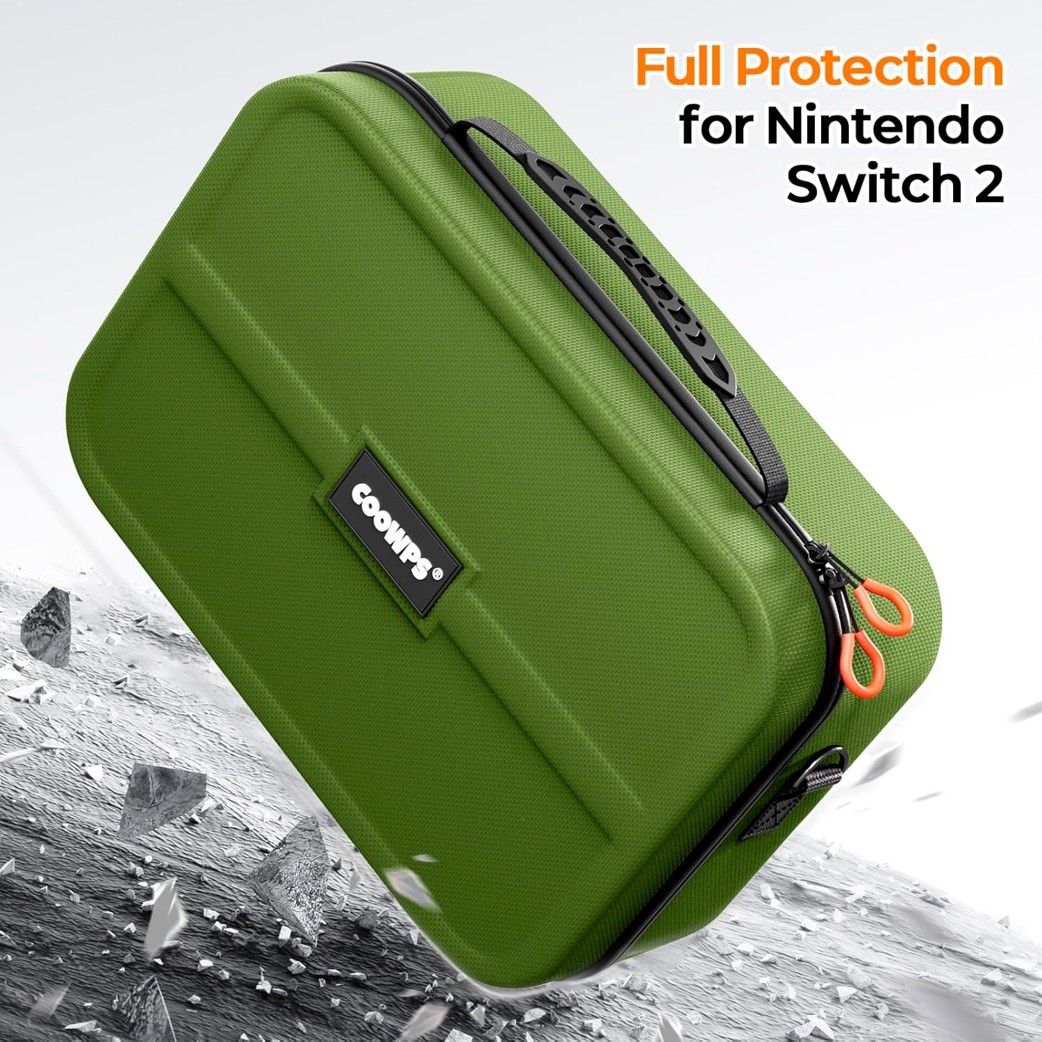Thumbnail 1 de ZOZOVR Switch 2 Carrying Case 2025 with 4 Thumb Grips and 20 Game Card Slots
