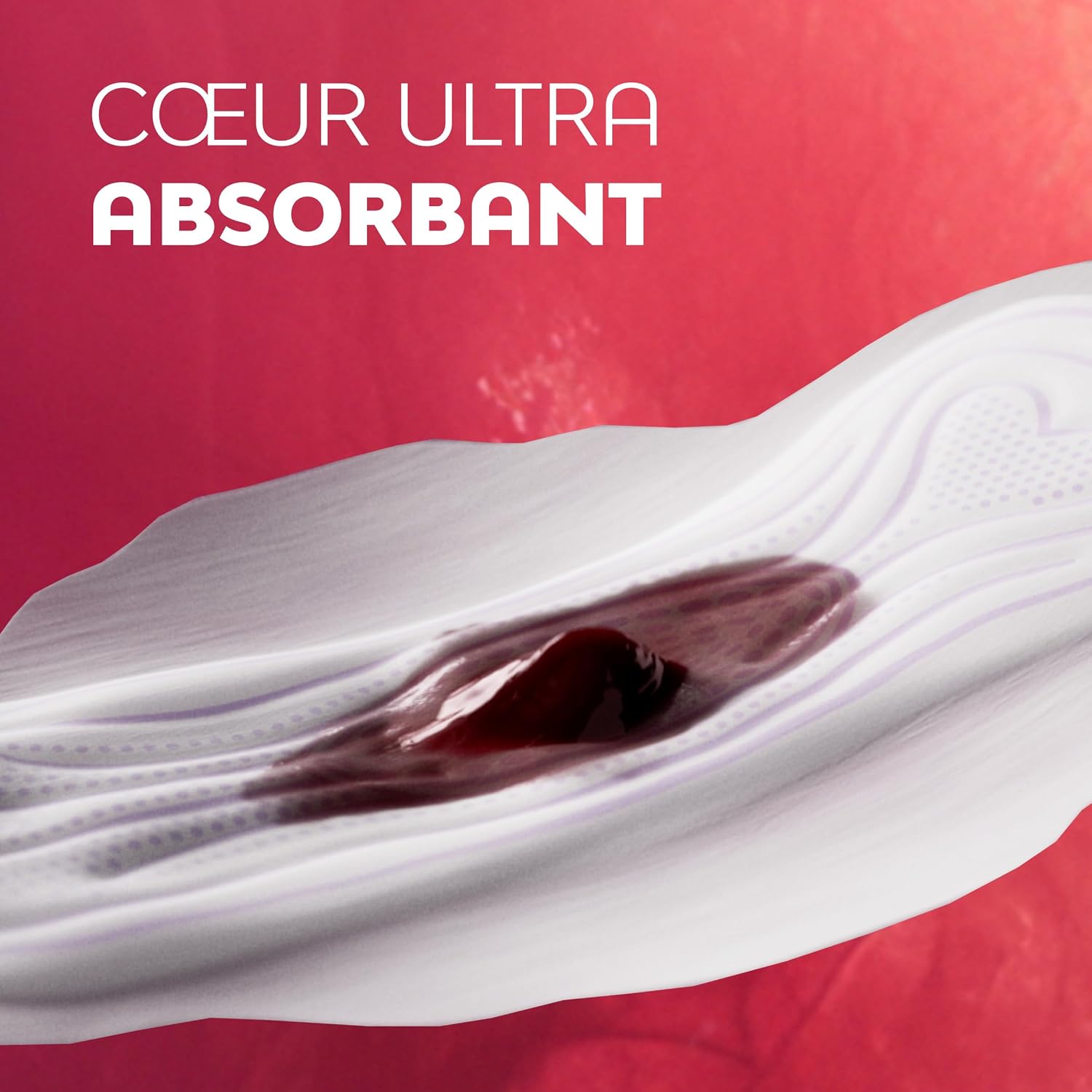 Detalle de Nana Ultra Régulier Plus – Serviettes Hygiéniques avec Ailettes, Flux Modérés, 28 unités en pochette individuelle