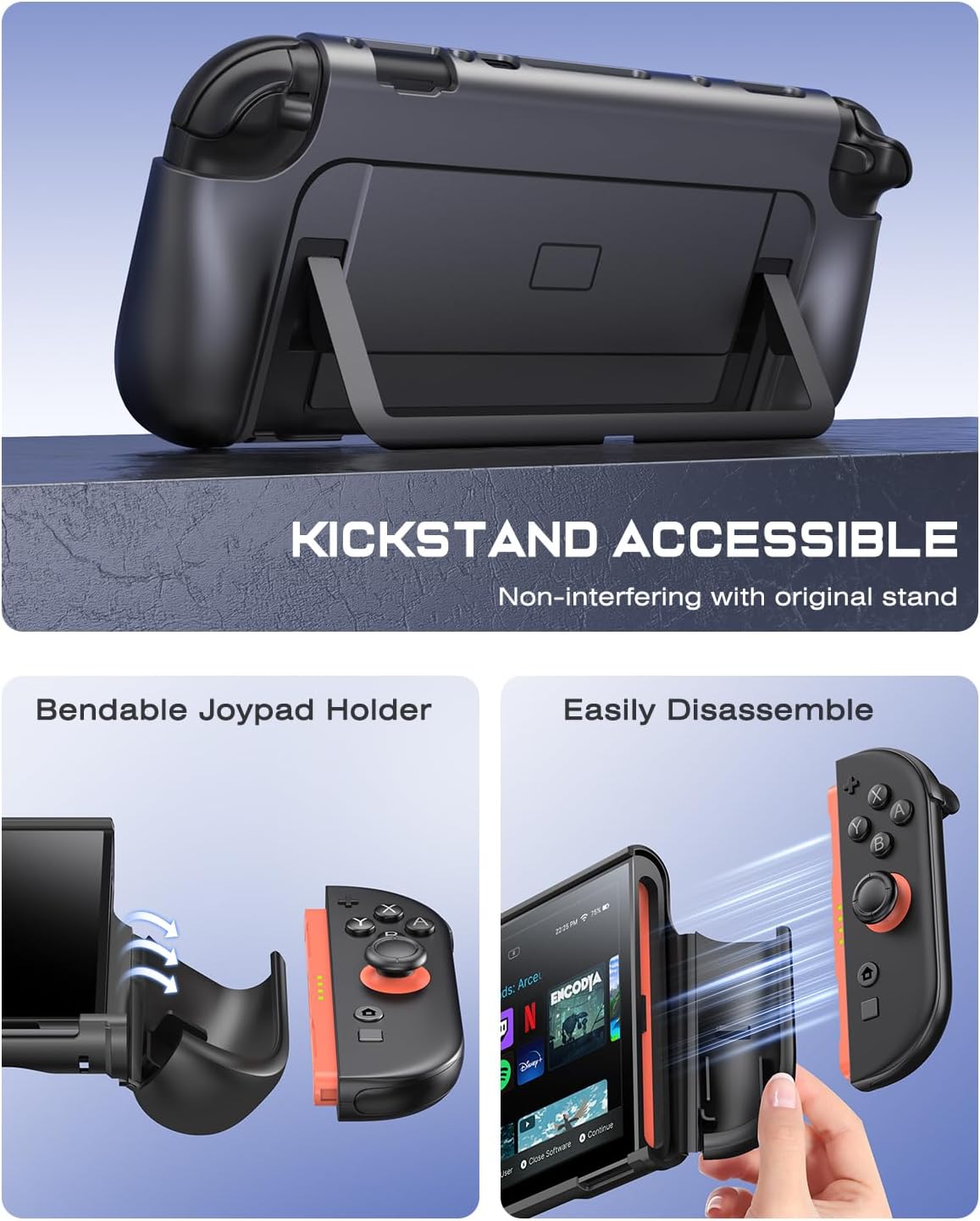Detalle 2 de Nintendo Switch 2 Schutzhülle, slim TPU Grip
