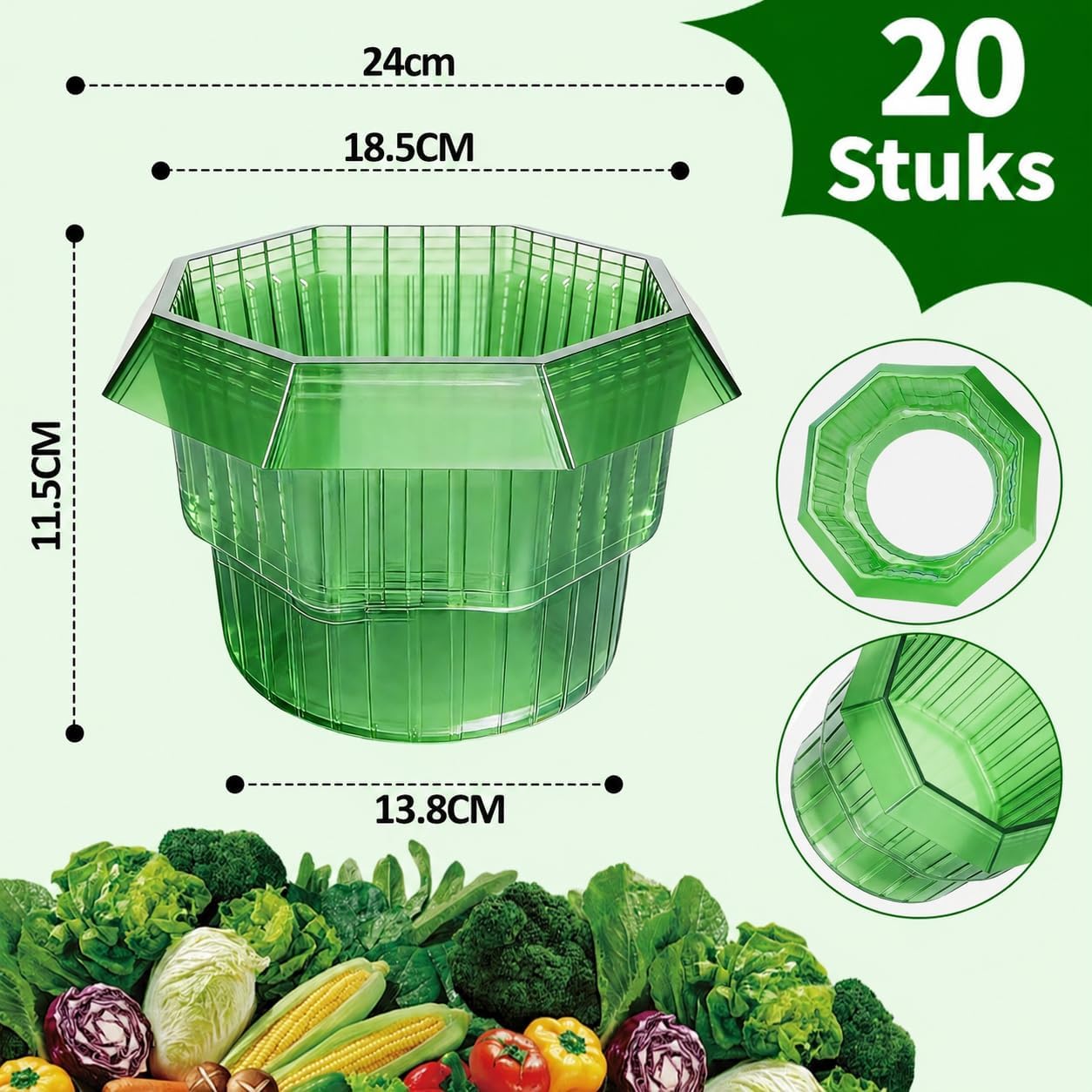 Thumbnail 1 de MAINT-CÖLLINTEC anti limaces et escargots slakkenkragen, PET, herbruikbaar, 20 stuks
