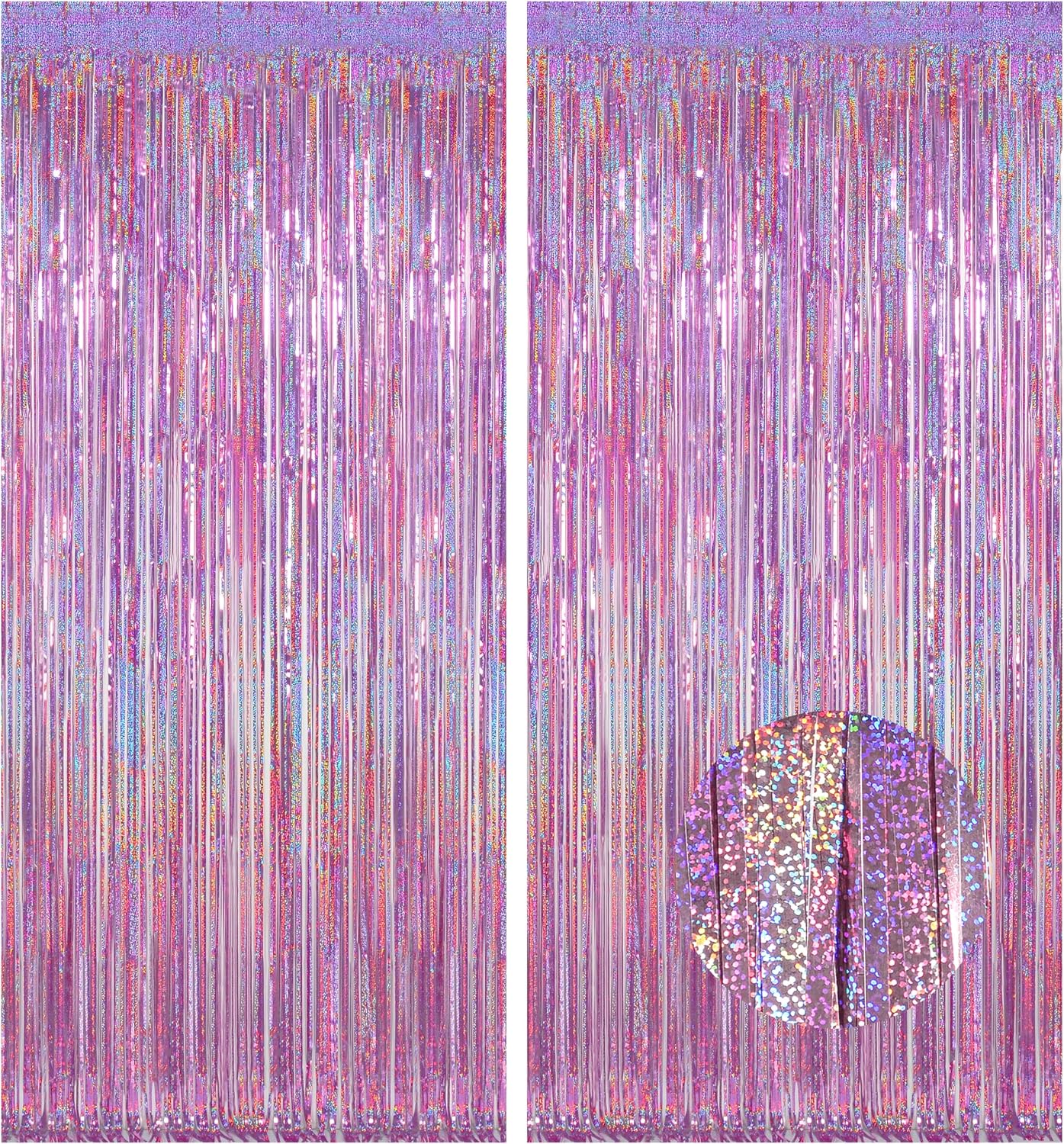 Detalle de Melsan Foil Fringe Curtains 3.2x8.2 ft ๐