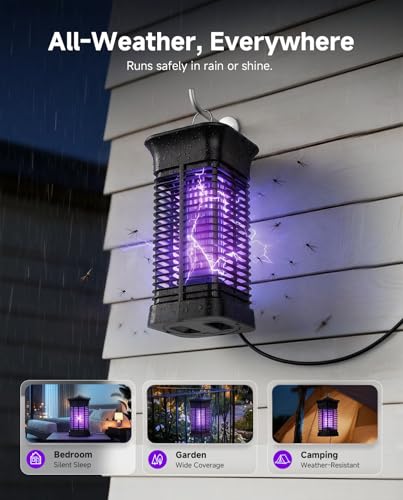 Detalle de Lampe Anti Moustique Gropfaros – Électrique et Sans Produits Chimiques, 15 W, 365 nm, 4200 V