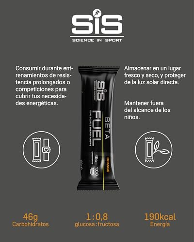 Detalle 2 de SIS Bar Beta Fuel Energy Chew arancia 60 g 🍫