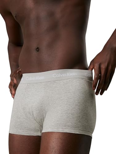Detalle de Calvin Klein Calzoncillos bóxer Low Rise Trunk Pack de 3 para Hombre – Multicolor