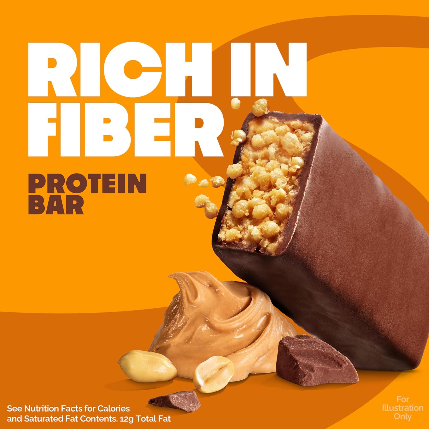 Detalle 2 de Quest Nutrition Crispy Protein Bar, Chocolate Peanut Butter, 4 Count