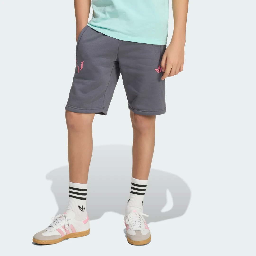 Thumbnail 2 de Pantalón corto Messi de Adidas en gris – para entrenar con estilo y comodidad