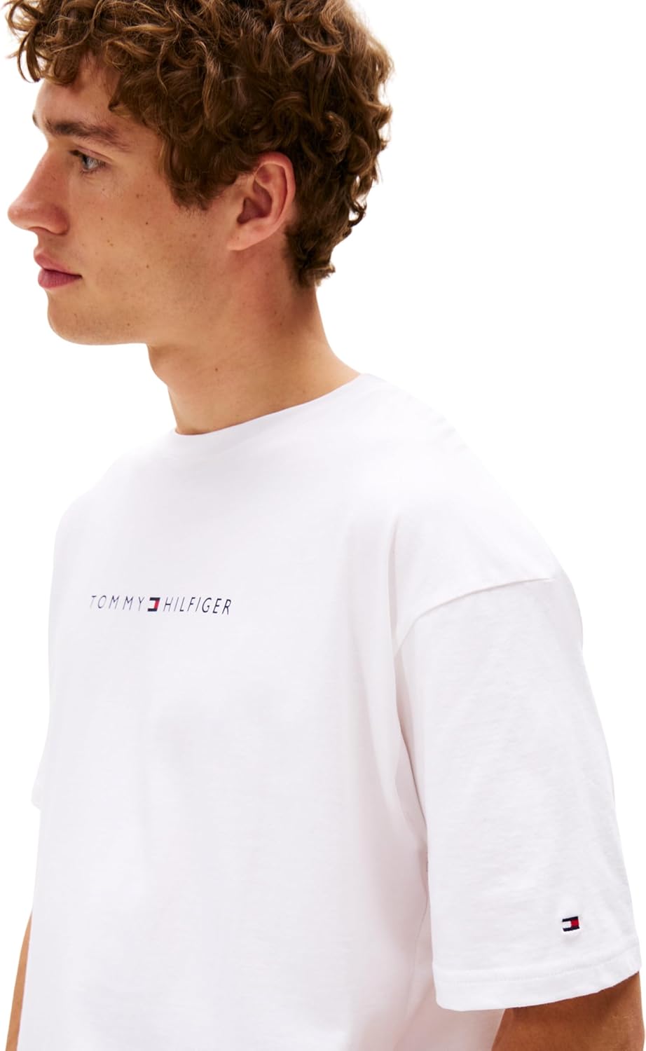 Thumbnail 2 de Tommy Hilfiger Herren T-Shirt Kurzarm Logo Rundhalsausschnitt – Basic mit Wiedererkennungswert