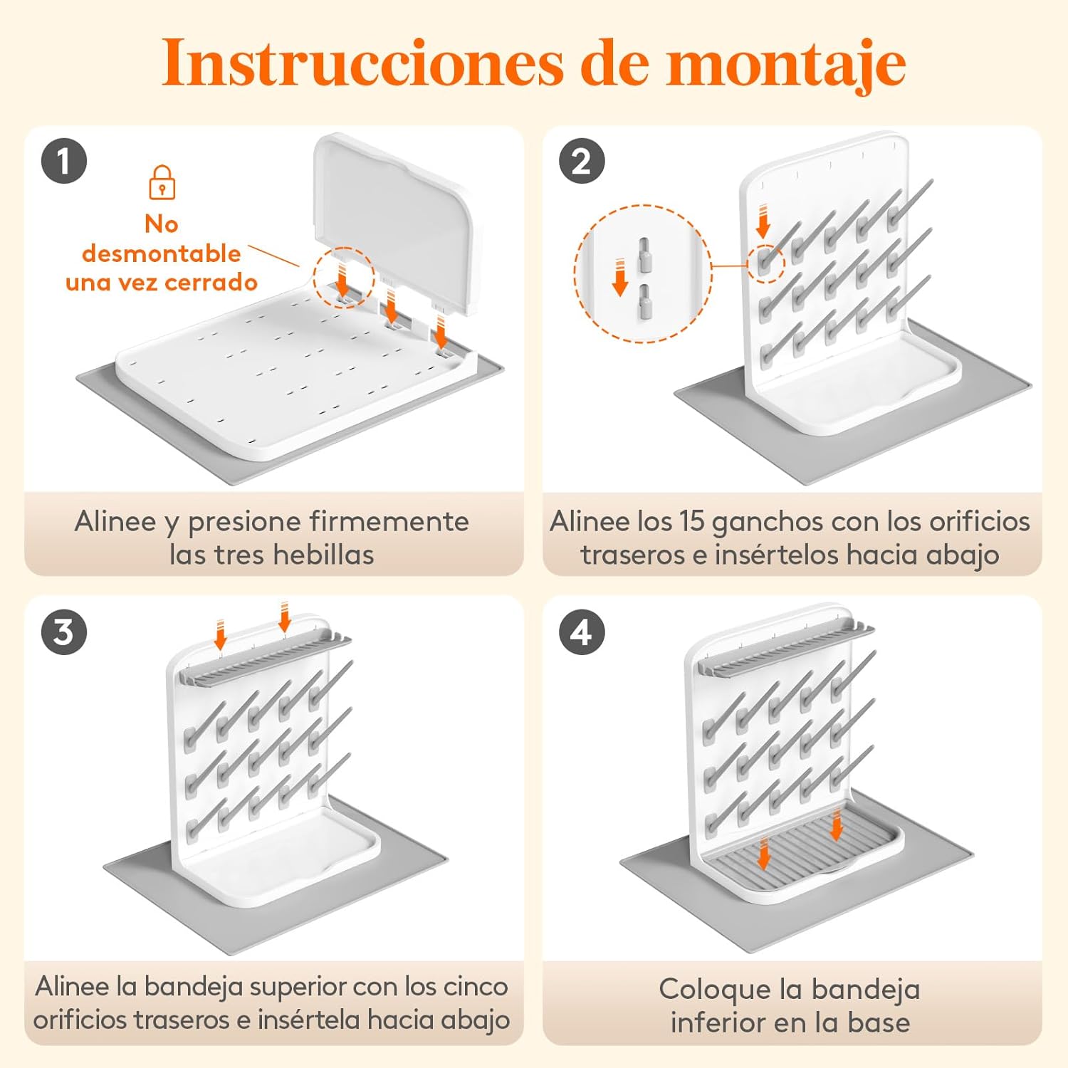 Thumbnail 6 de Lifewit Escurridor Grande para Biberones 27,9×15,8×33 cm