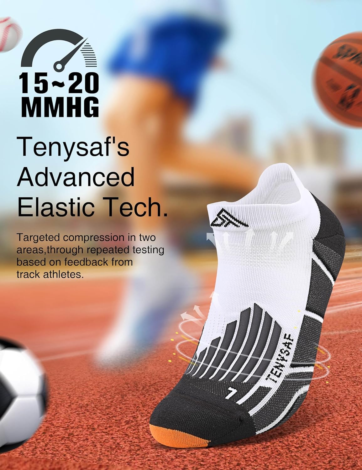 Detalle de Lounwee Mens Compression Socks 15 20mmHg