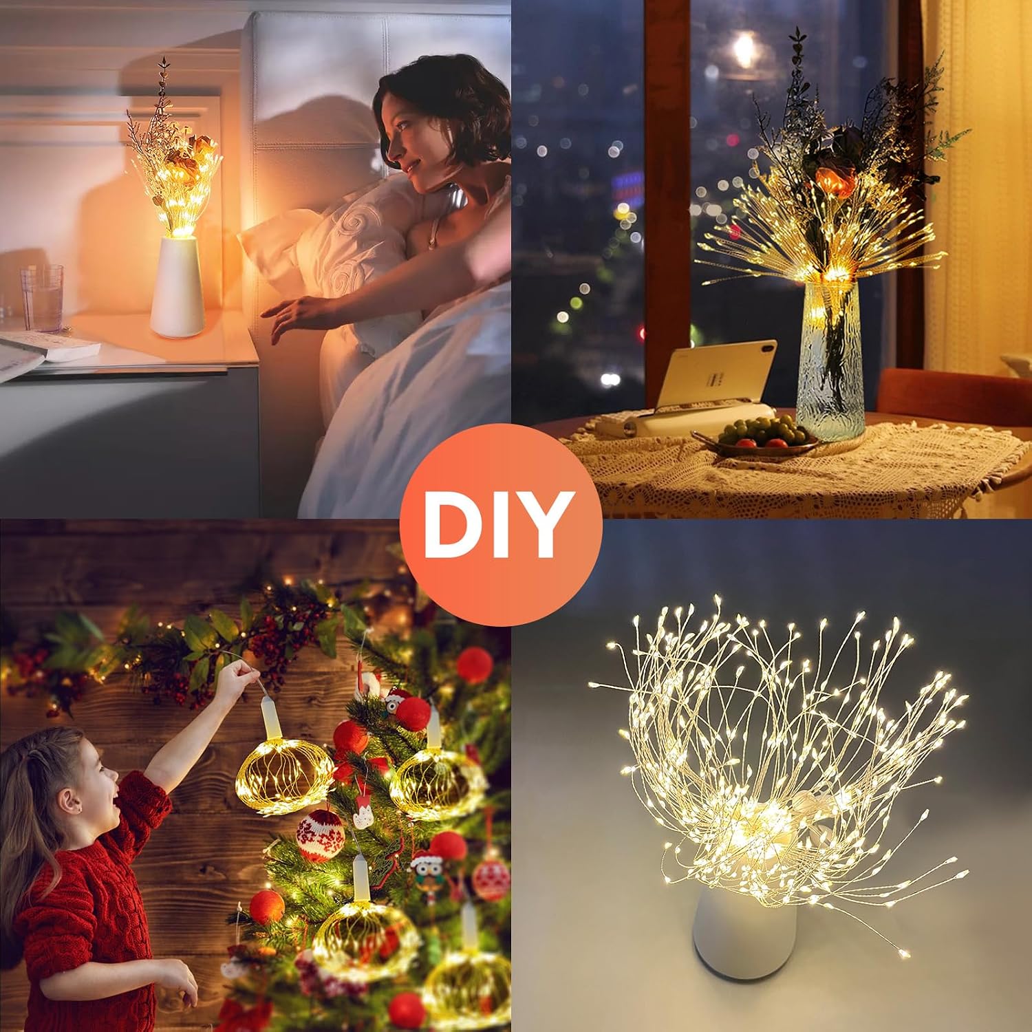 Thumbnail 4 de Firework Lights 200-LED Waterproof String Lights ๐