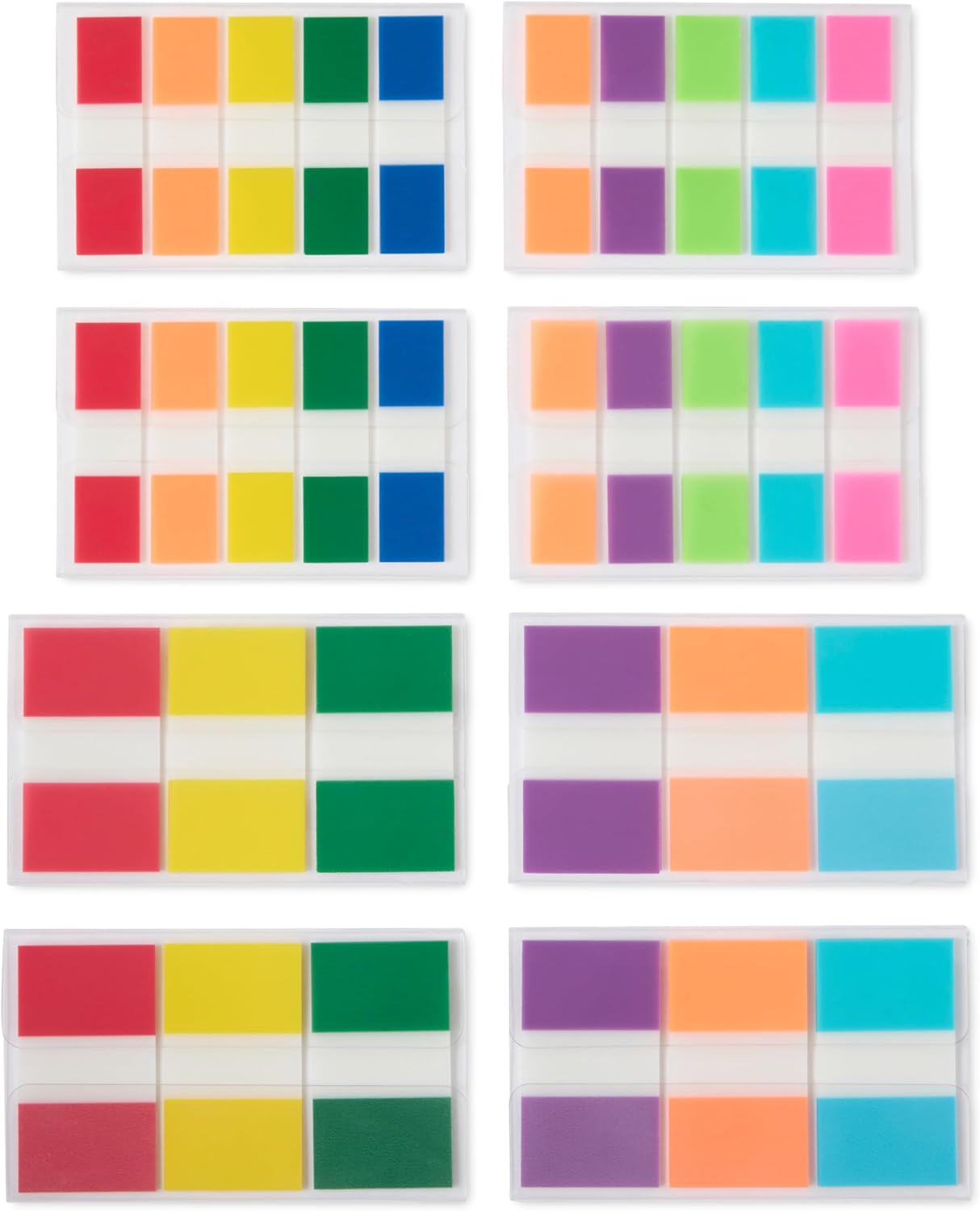 Detalle de Amazon Basics Segnapagina Adesivi e Segnalibri Colorati (640 pezzi, 5,1 cm)
