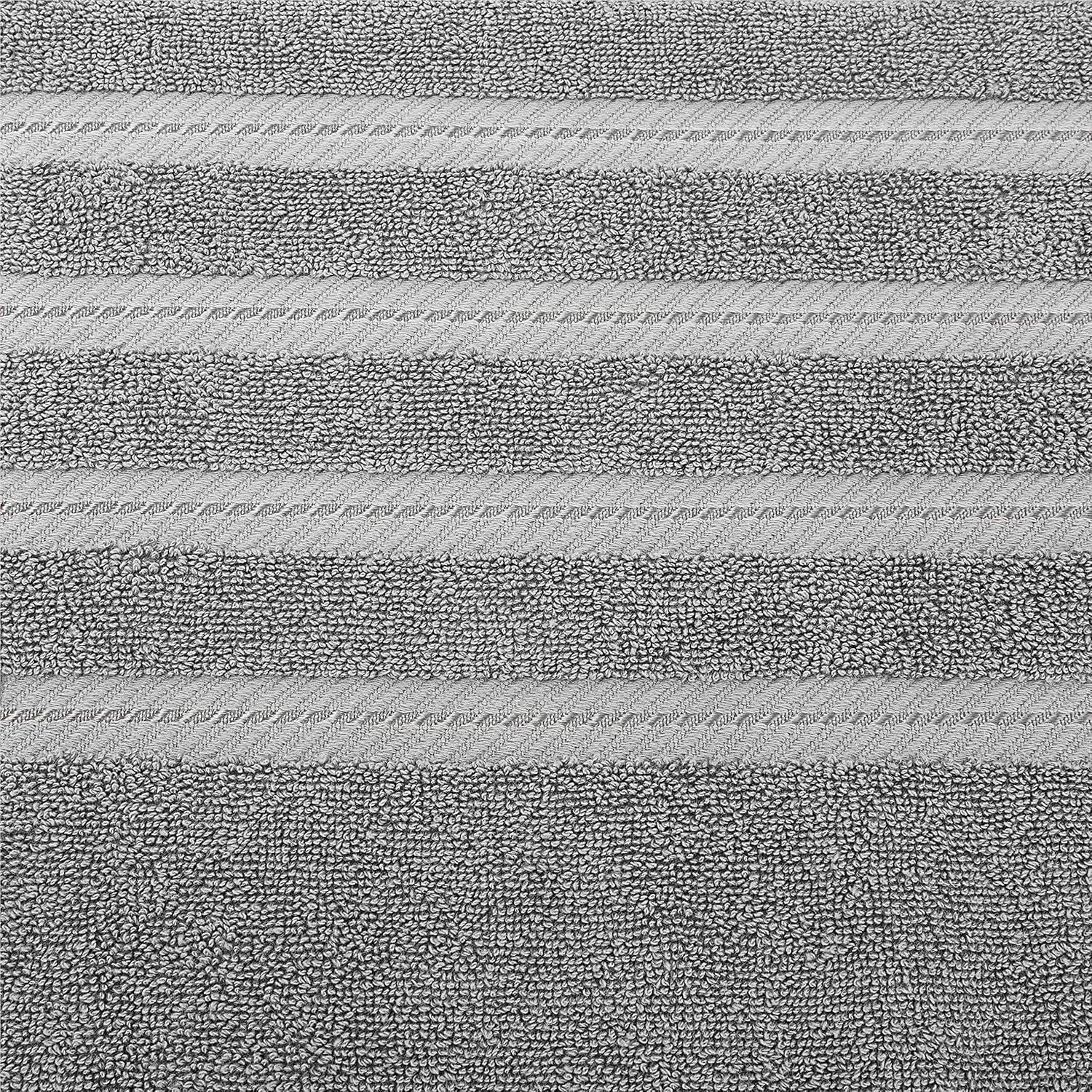 Detalle de American Soft Linen – jasnoszary zestaw 6 ręczników z tureckiej bawełny