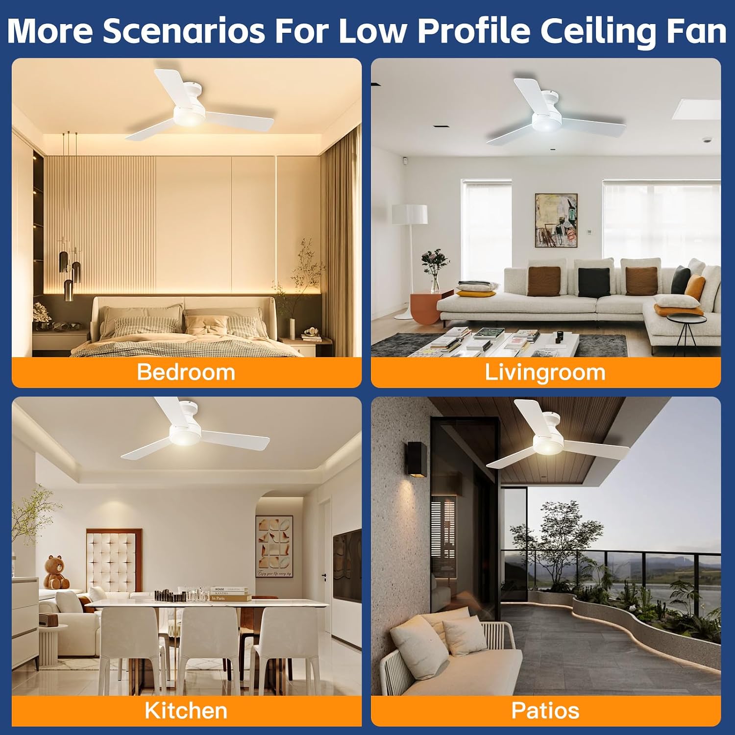 Thumbnail 6 de Ceiling Fan with Light, 42-Inch