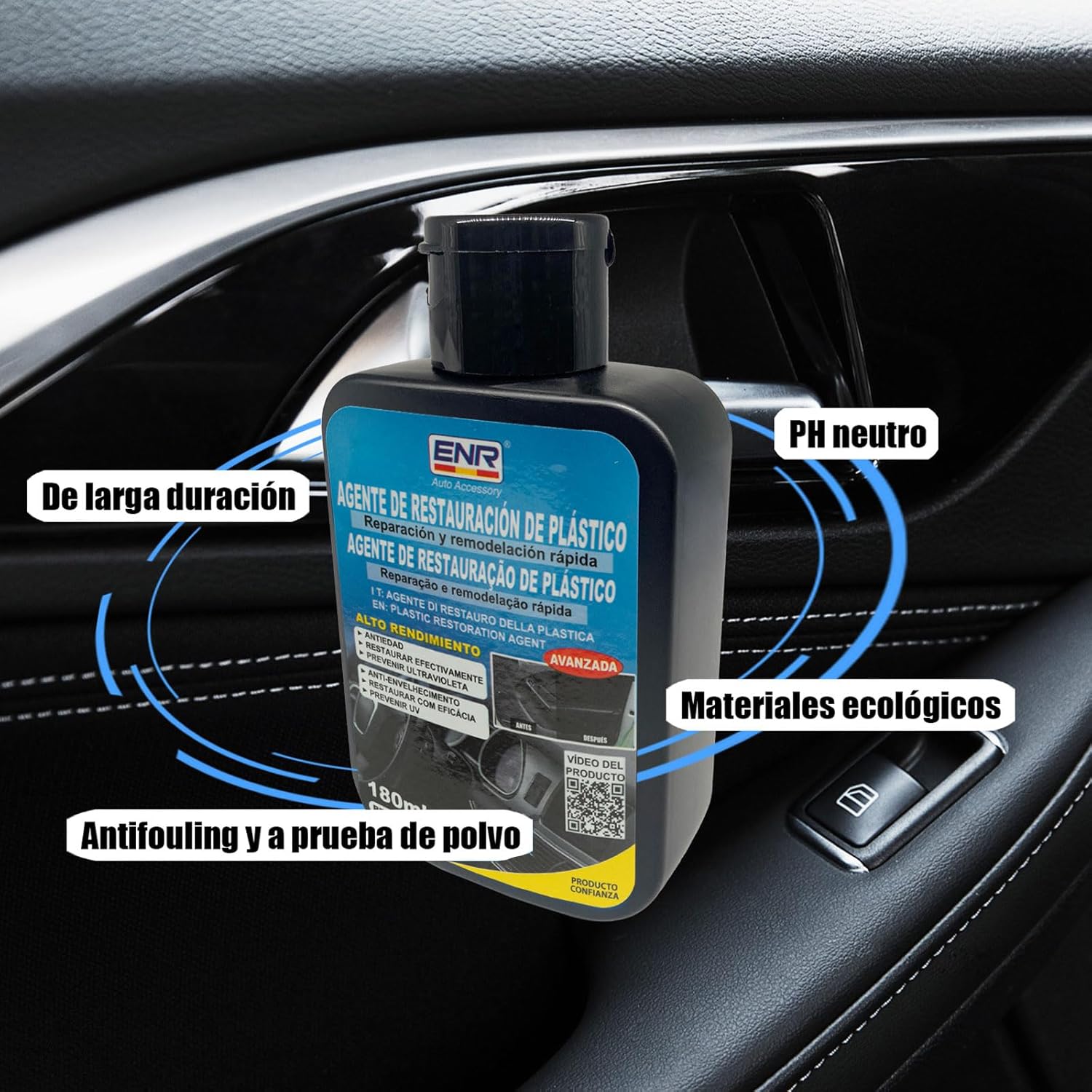 Thumbnail 5 de Enerfero Restaurador de Plásticos Coche 180 ml
