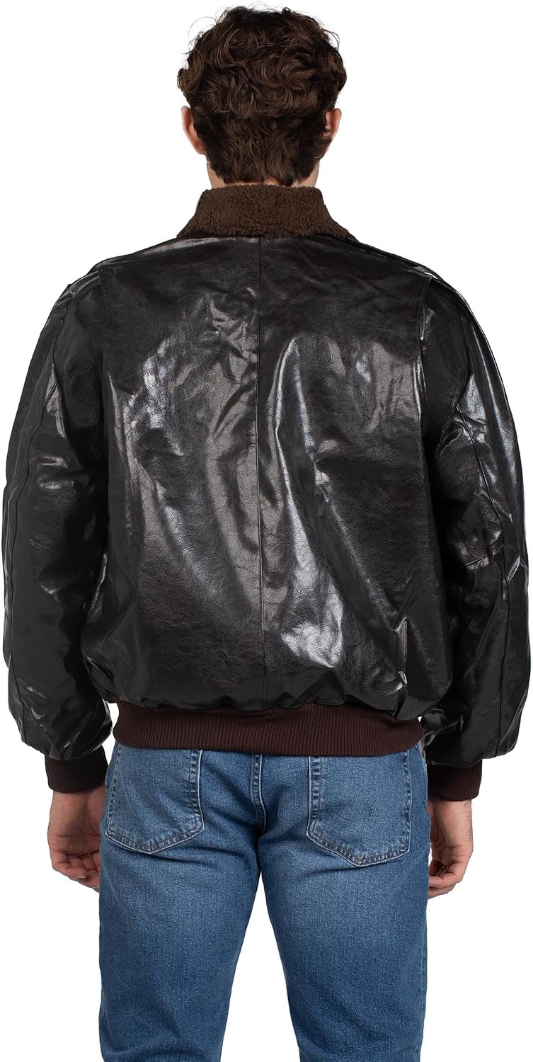 Detalle 2 de Leg Avenue Men's Licensed Top Gun Bomber Jacket Costume with Plush Collar