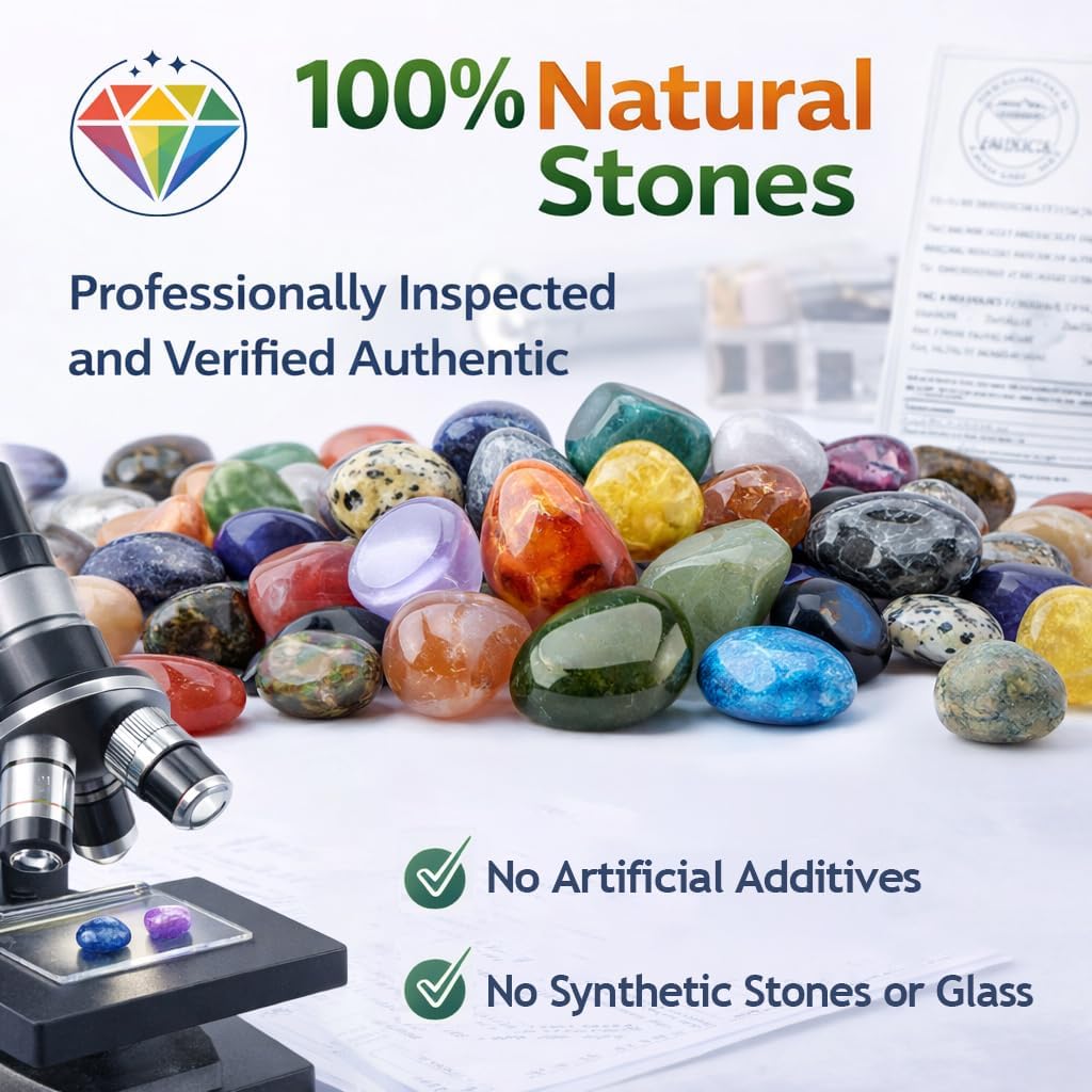 Detalle 2 de SigMntun Polished Multicolor Healing Crystal Set 72