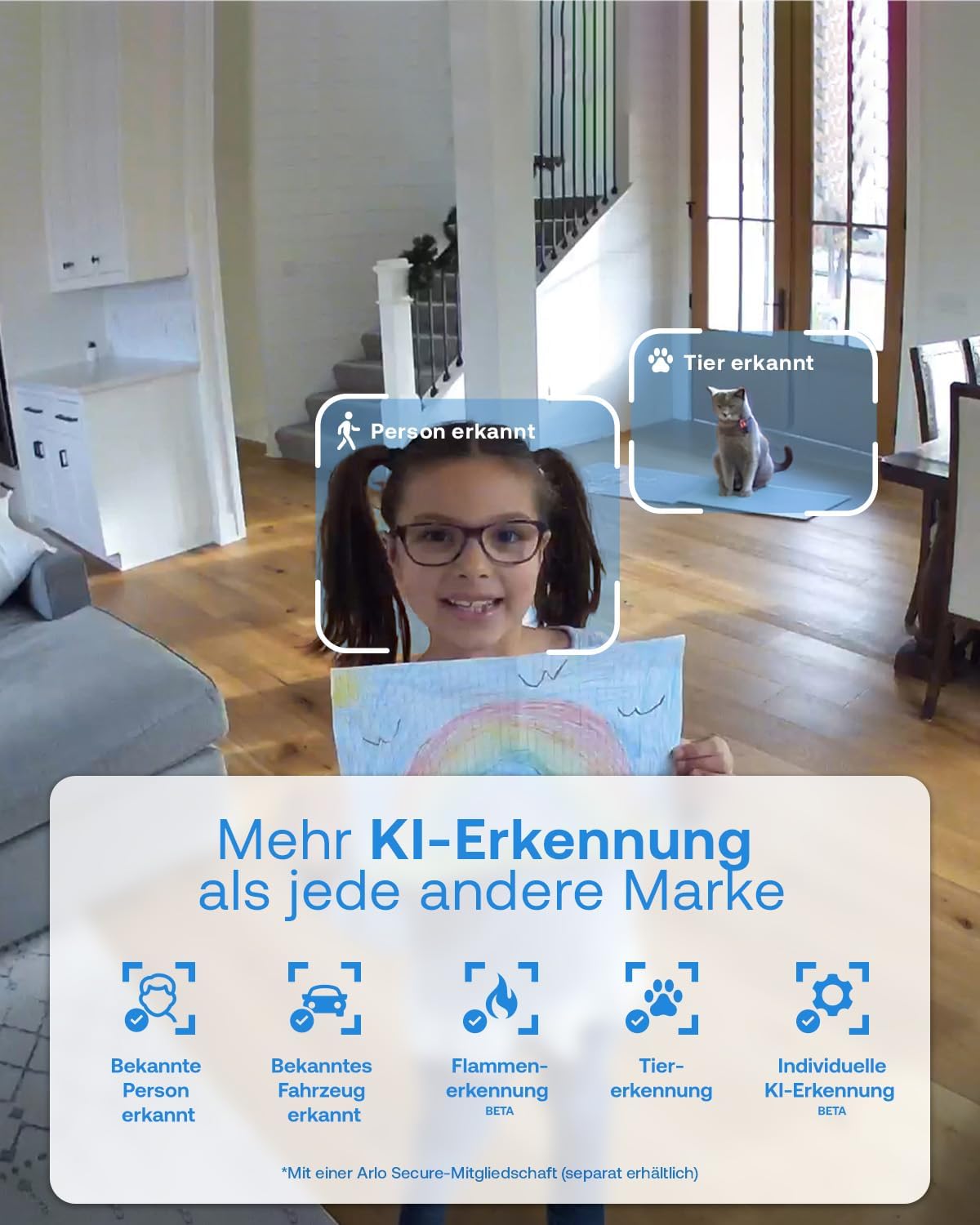 Thumbnail 5 de Arlo Indoor 3 HD PTZ Überwachungskamera Set – 2er Pack, 360° schwenkbar, 2-Wege-Audio, kabelgebunden