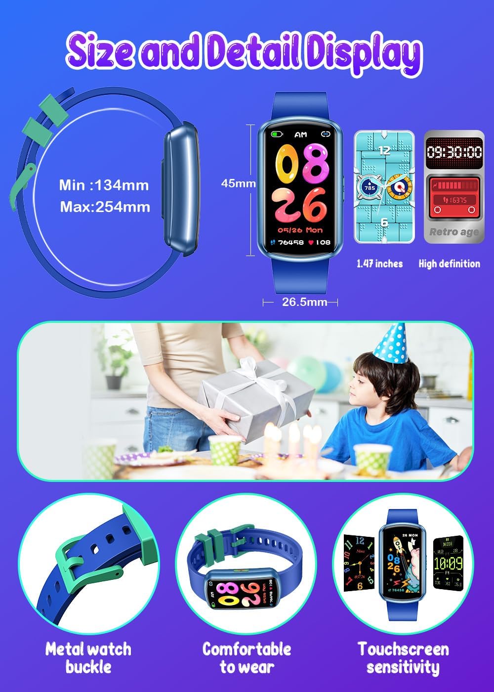 Thumbnail 5 de Smartwatch Niños 1.47" pantalla táctil