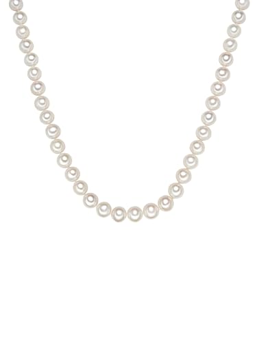 Detalle de Valero Pearls Cadena de perlas para mujer – Plata de ley 925