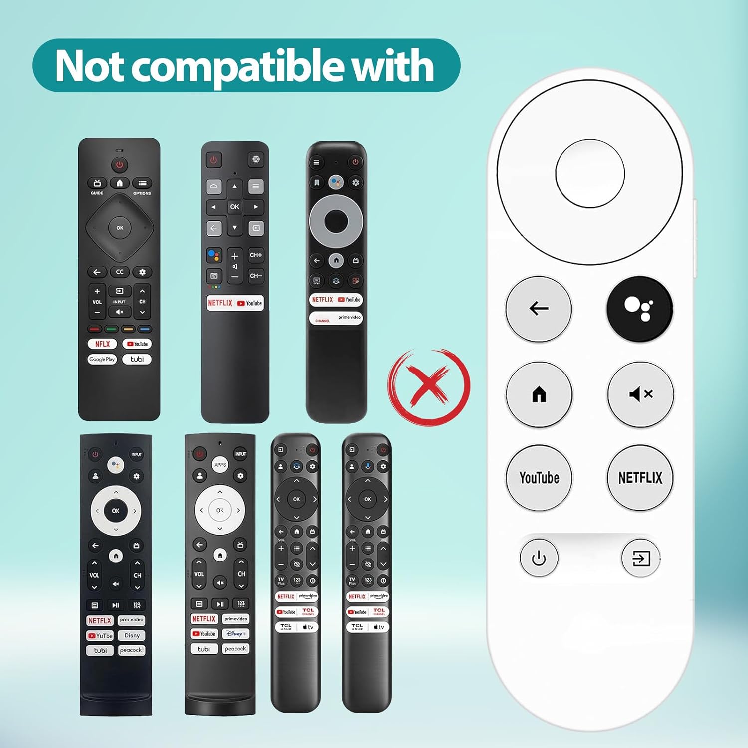 Thumbnail 5 de Replacement Voice Remote for Chromecast with Google TV / Google TV Streamer (Remote Control Only)