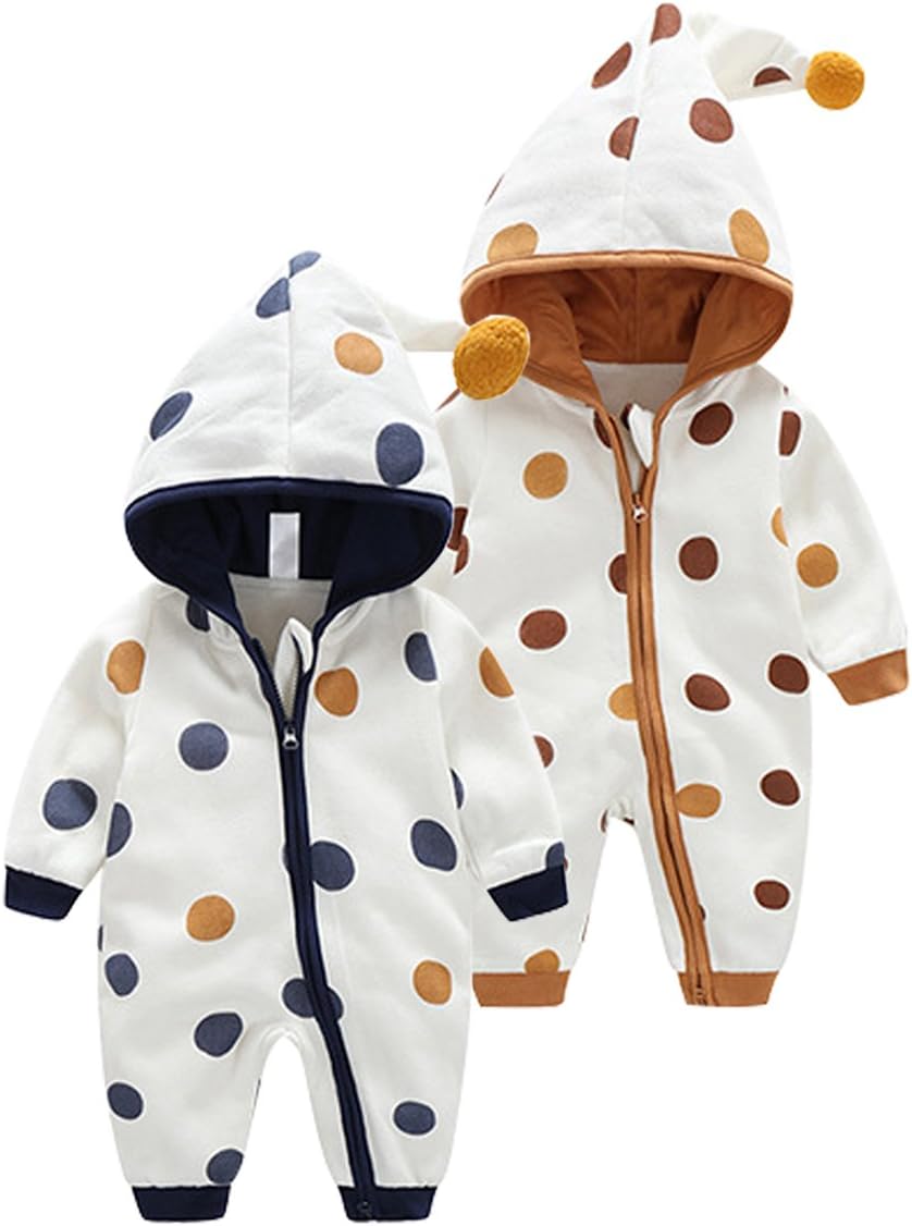 Thumbnail 1 de Bebone baby newborn outfits jumpsuit (boys & girls) in brown and blue