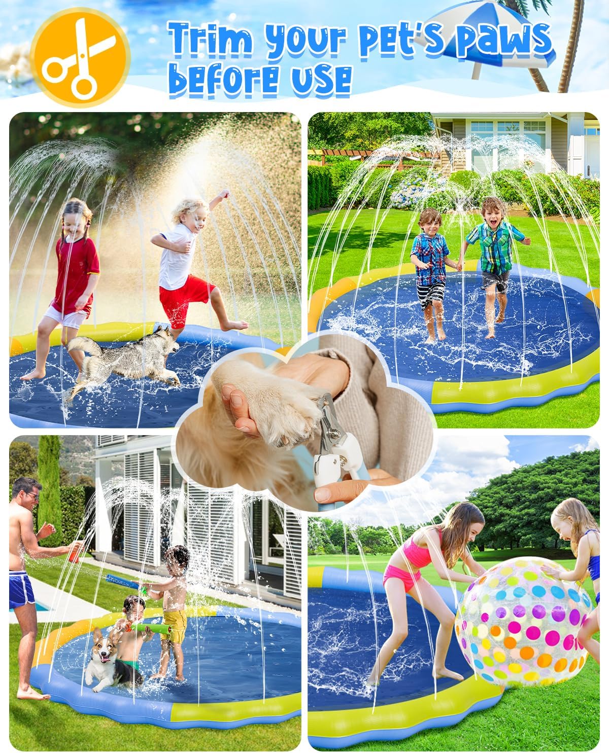 Detalle de YSJILIDE Splash Pad XXXXXL-120